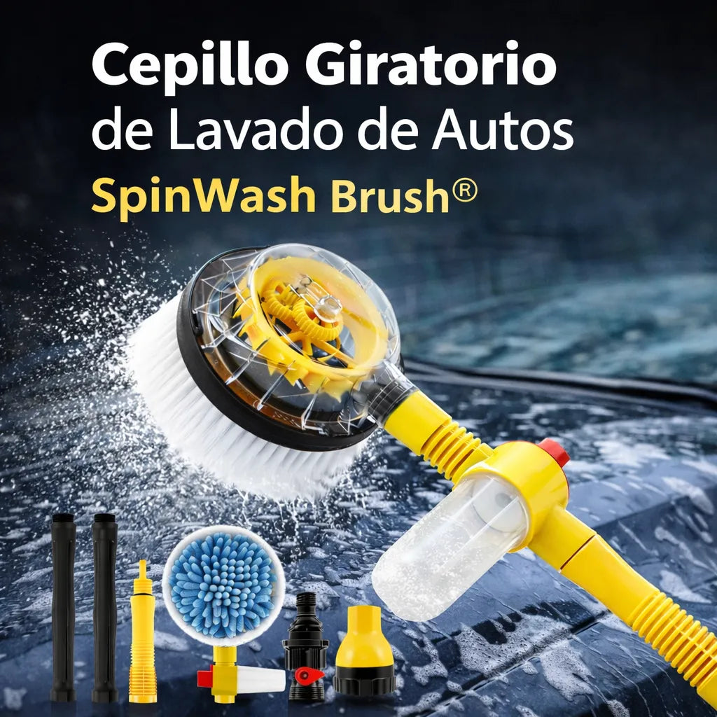 Cepillo Giratorio de Lavado de Autos - SpinWash Brush©